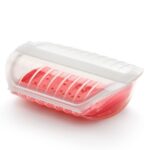 Estuche de Vapor con Bandeja Rojo 3-4 personas Lékué