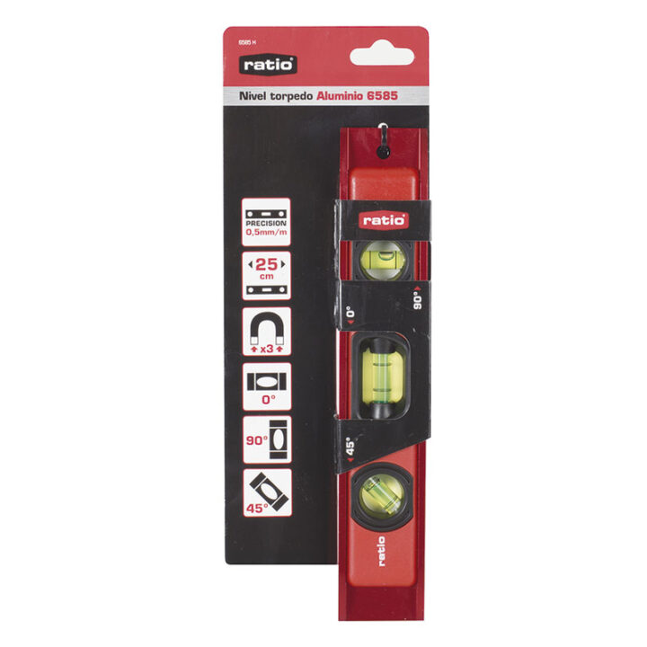 Nivel de burbuja torpedo RATIO 6585