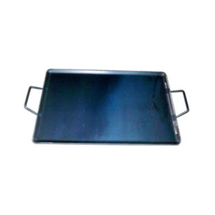 Plancha para Asar de Acero 4 mm con 2 Asas de Metal 33 x 25 cm