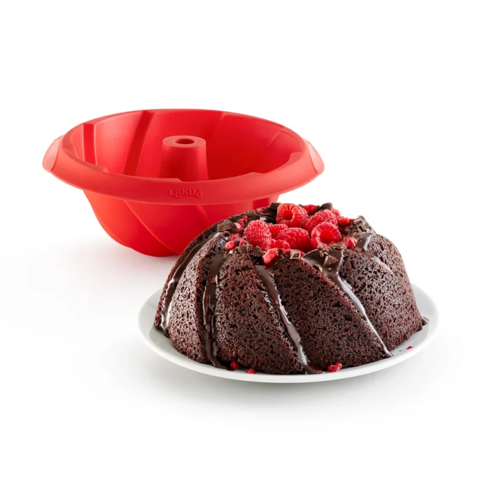 Molde Lekue Savarín espiral ø 20 cm Rojo
