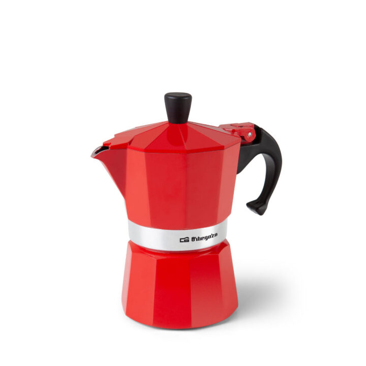 Cafetera Italiana Roja 3 Tazas Orbegozo KFR 340