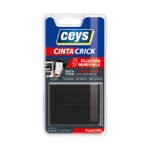 Cinta adhesiva CEYS crick negro 4 tiras