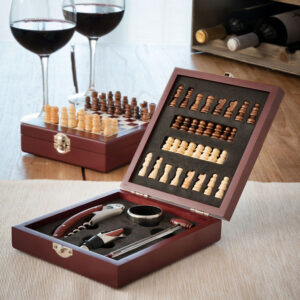 Estuche 5 accesorios de vino y juego de ajedrez INNOVAGOODS 37 piezas