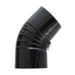 Codo 45º brillante para extracción humos estufa