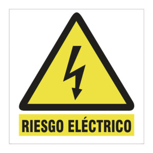 Señal informativa  Riesgo eléctrico