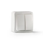 Doble interruptor superficie FAMATEL serie 7000