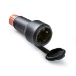 BASE TT 16A-250V C/TAPA CON PRENSAESTOPA