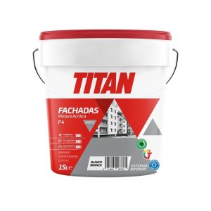 Titan Orion F4 15L Pintura Acrilica Exterior/Interior blanco mate