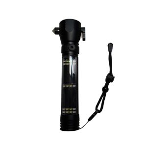 Linterna Led Solar Recargable con Alarma Hepoluz 20188