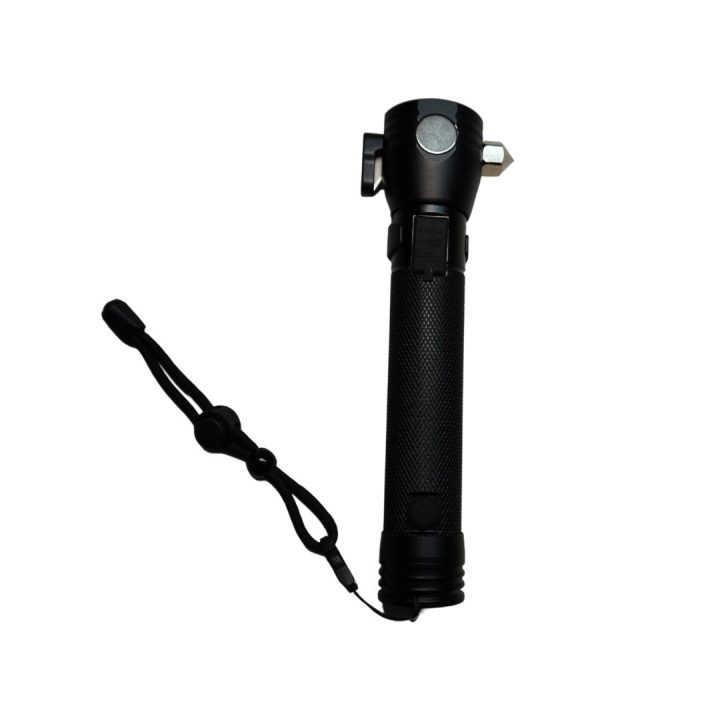 Linterna Led Solar Recargable con Alarma Hepoluz 20188