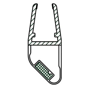 PERFIL 2 METROS MAGNÉTICO 45º N/S 6/8MM