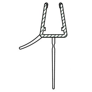 PERFIL 2 METROS VIERTEAGUA 19,5MM  6/8MM