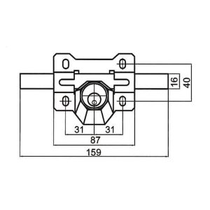 CERROJO MODELO A-4 PINT. CAYS