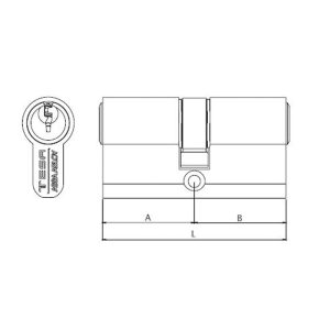 CILINDRO CENT.2030-2031. LAT. 70 MM.TESA