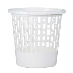 Papelera plástico blanco