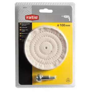 DISCO DE ALGODON 100MM.+EJE RATIO