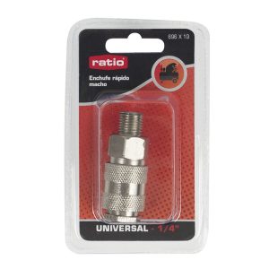 ENCHUFE RAPIDO UNIVERSAL ROSCA MACHO 1/4
