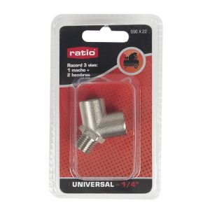 RACOR 3 VIAS 1/4"