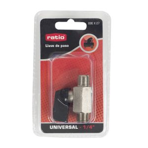 LLAVE DE PASO MACHO / MACHO 1/4"