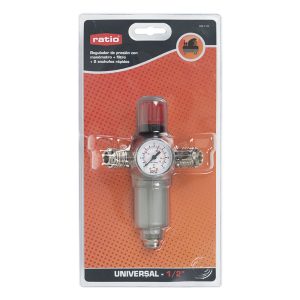 REGULADOR PRESION C/2 SALIDAS MANOMETRO