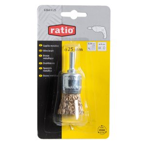 CEPILLO PINCEL 25MM EJE 6MM RATIO