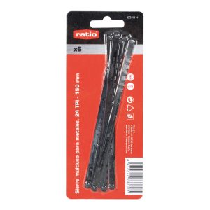 SIERRA A.CARBONO 6" JGO.6 PZAS. RATIO