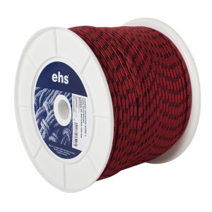 CUERDA POLIÉSTER Ø10MM X 100M ROJO/NEGR