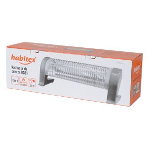 Estufa cuarzo E361 HABITEX con base fija 1.200 W