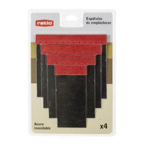 ESPATULA CARROCERO INOX. 4 PIEZAS RATIO