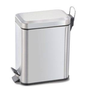 CUBO PEDAL A. INOX 5 L. RECTANG. HABITEX