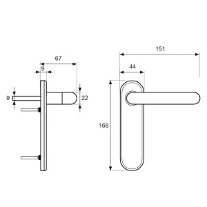 JUEGO MANILLA 704 CORTAFUEGO CIEGA