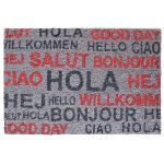 Felpudo fibra natural de coco Fun Saludos