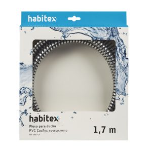 FLEXO DUCHA COAFLEX NEGRO-CR. 1,70M.HB