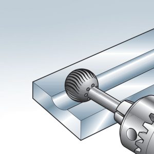 LIMA ROTATIVA ESFERICA Ø15MM.P/METAL