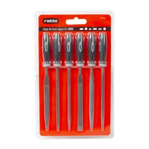 LIMA AGUJA JGO.6 160MM.CON MANGO