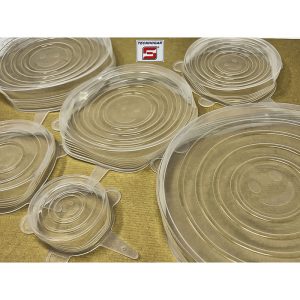 TAPAS SILICONA ELASTICAS 6 UNIDADES