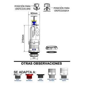 DESCARGA CISTERNA WC SIMPLE DESC.UNIVERS