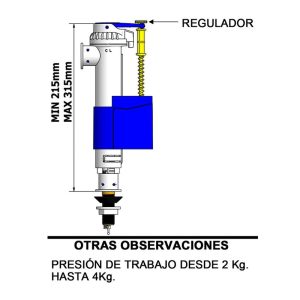 GRIFO CISTERNA DUAL HORIZONTAL VERTICAL