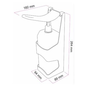 DISPENSADOR DE DESINFECT. PALAZZI 1 L