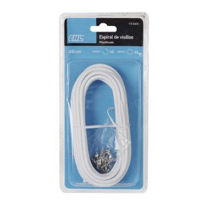 ESPIRAL VISILLOS PLASTIFICADO. 4M.  EHL