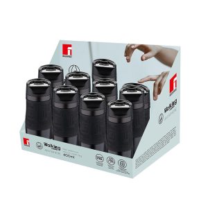 TERMO MUG 400 ML. A.INOX. NEGRO