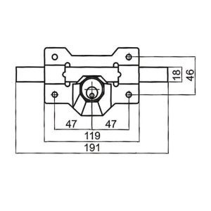 CERROJO MOD.A1 PINTADO CAYS