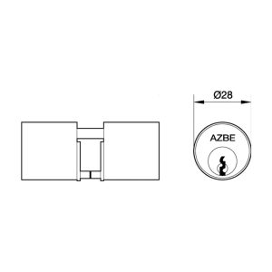 CILINDRO 28 MM.P/CERRAD.Nº 50 YALE