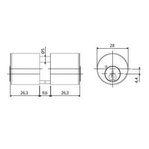 CILINDRO P/CERRAD.Nº2000-2001 TESA