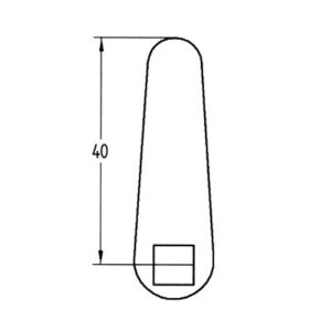 CERR.BUZÓN 135  LENG.RECTA.C-40  18,5mm