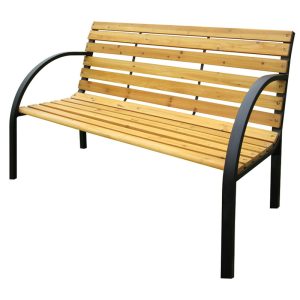 BANCO ACERO/MADERA 120x58X83 CM
