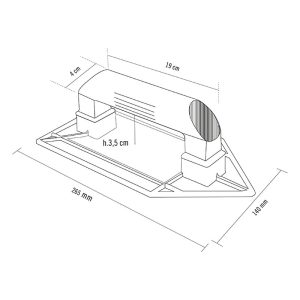 LLANA REMOLINADORA PLASTICO 265X140