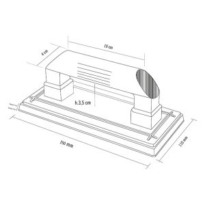 LLANA C/BASE DE GOMA 250X110MM.