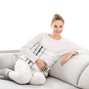 ALMOHADILLA  PLÁST.FUNDA ALGOD.40x30 cm.