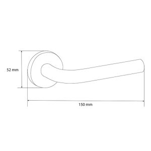 MANILLA. ROSETA Ø 52 mm. R302. NIQ. SAT.